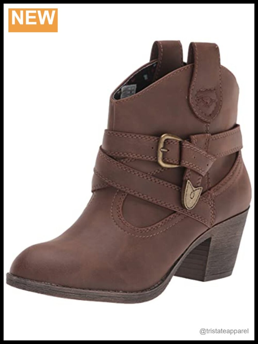 Rocket Dog Satire Modern Ankle Boot Western Style Pull-Up Tabs